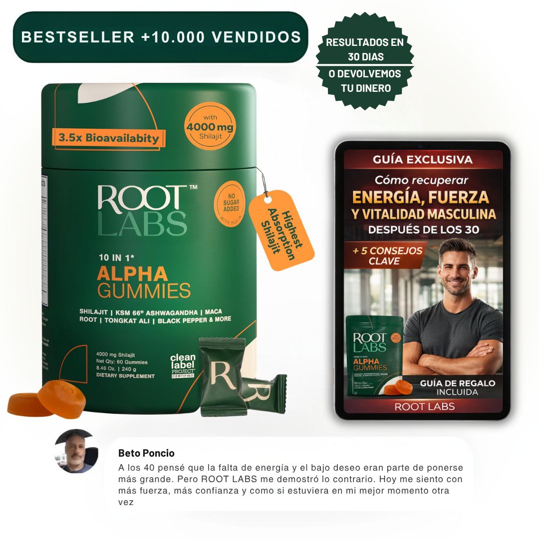 Gomitas Alpha™ — Shilajit Para Energía, Fuerza y Vitalidad